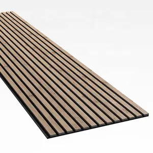 TianGe High Quality Oak Soundproof Wood Wall Panels Mdf Akupanel Waterproof Acoustic Wooden Slat Panel Akustik