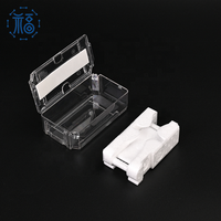 Boîte de montre en plastique injecté en gros, étui de montre antichoc avec insert en mousse, boîte de rangement et d'expédition de montre de luxe avec logo personnalisé