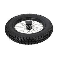 Ensemble de roues arrière de moto avec pneu tout-terrain 18*2.15 36H pour SURRON S/X - Modification de moto