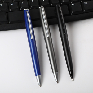 High Quality Luxury Hotel <strong>Pen</strong> All Black Matte <strong>Metal</strong> Laser Ball <strong>Pen</strong> with Custom logo - Product Image 2