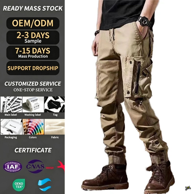 2025 New Lt Trousers Cargo Pant Trouser Canvas Trousers Man Harem Y2k Tactical Cargo Pants for Men High Quality Outdoor Hip Hop