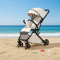 Poussette bébé légère en coton, best-seller, avec poignée réversible, cadre en acier inoxydable, petite taille, pliable et compacte pour les sorties d'enfants