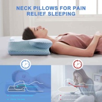 Oreiller en mousse à mémoire de forme de type corne de bœuf LIANDA P-094 pour un sommeil confortable