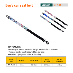 MIDEPET luxe métal crochet mousqueton Smart Design impression mode réglable Pet <span class=keywords><strong>voiture</strong></span> ceinture de sécurité à dégagement rapide marque privée chien - Product Image 5