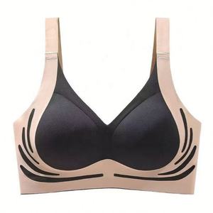 No Steel Ring Bralette Wireless <strong>Lilt</strong> Traceless Bra Large Chest Push-up Bras Anti-sagging Sleeping Women's Bra for Women Seamless - Product Image 5