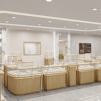 Vitrine murale de présentation de bijoux sur mesure en métal et verre, présentoir à diamants pour bijouterie