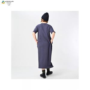 Cotone fenicottero stampa digitale Midi-Length Chiffon abito giapponese originato taglie forti lavabile estate Casual Party stile naturale - Product Image 5