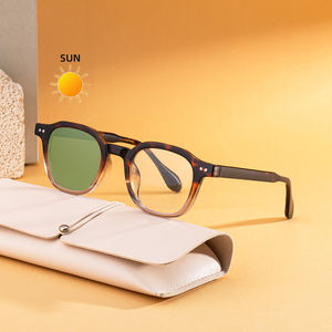 Gafas de Sol Partagas al por Mayor, Diseño de Moda, Logotipo Personalizado, Cuadradas, Fotocromáticas, con Bloqueo de Luz Azul UV400 para Hombre y Mujer - Product Image 1