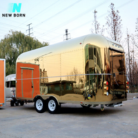 NOUVEAU BORN Concession Street BBQ Kebab Hot Dog Cart Café Jus Candy Bar Trailer Mobile Kitchen Fast Food Van Truck
