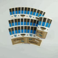 Customized Paper Cup Fan Coated Raw Factory Supplier Biodegradable Disposable Single/Double Printing PE Coffee Cup Raw Paper