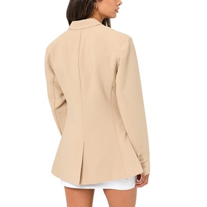Venta <span class=keywords><strong>al</strong></span> por mayor <span class=keywords><strong>de</strong></span> moda elegante señoras Oficina Abrigo Mujeres Traje a medida personalizado <span class=keywords><strong>de</strong></span> manga larga blazer para las mujeres - Product Image 2