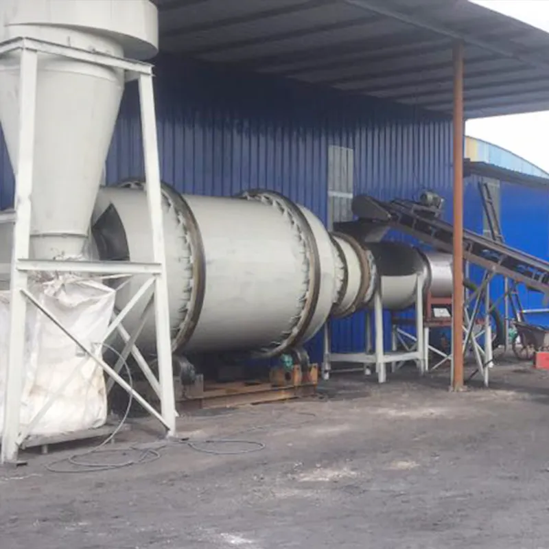 The three-cylinder sand dryer drum dryer equipment is compact in structure and occupies a small area