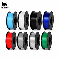 Filament d'impression 3D MUCAT PETG transparent 1,75 mm, bobine de 1 kg pour la création de modèles, les projets artisanaux et les imprimantes FDM