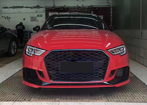 Kit Carrozzeria <span class=keywords><strong>Paraurti</strong></span> <span class=keywords><strong>Anteriore</strong></span> Stile RS3 con Griglia Nera e Sensore Radar ACC per <span class=keywords><strong>Audi</strong></span> A3 S3 8V.5 2017 2018 2019 - Product Image 5