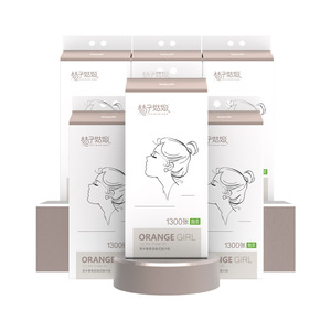 <b>Orange</b> Girl Facial Tissue 1300 Sheets 5 Layers Virgin Wood Pulp Wall Mount Household Use - Product Image 4