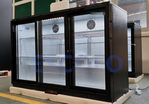 मिनी रेफ्रिजरेटर वाणिज्यिक बार कूलर बॉक्स बैक बार कूलर पेय फ्रिज ग्लास दरवाजे के साथ - Product Image 4