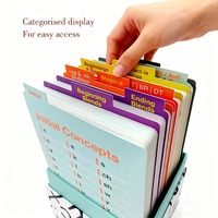 Cartes éducatives en papier PVC imprimées sur mesure pour enfants, apprentissage des lettres, des nombres, des couleurs, préscolaire, maternelle, adaptées