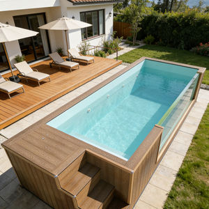 Piscine conteneur de haute qualité pour les maisons et les espaces commerciaux, conception et dimensions personnalisées, installation facile. - Product Image 1