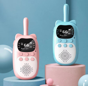 วิทยุสื่อสารสำหรับเด็ก Jumon 2 ชิ้น แบบชาร์จได้ แบตเตอรี่ 1000mAh กำลังส่ง 0.5 วัตต์ ระยะ 3 กม. เครื่องรับส่งวิทยุ อินเตอร์โฟน ของเล่นเด็ก ของขวัญวันเกิด - Product Image 1