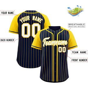 Custom Pinstripe Baseball Jersey Unisex Adult Button Down Personalized Name Number Teamname Breathable Sports Shirt - Product Image 2
