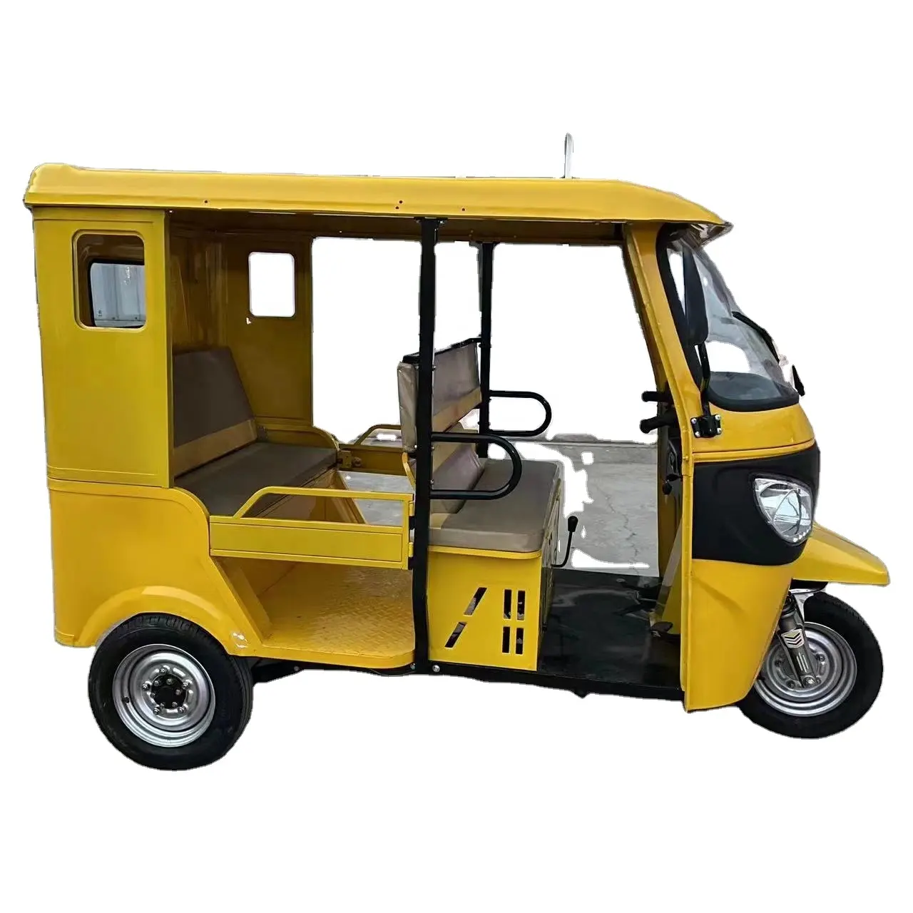 Carsfun 2023 100 km de Longo Alcance Tuk Tuk Índia Modelo Triciclo de passageiros Motocicleta 3 Rodas Mobilidade Auto Riquixá para venda