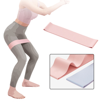 Bandes de résistance d'entraînement avec logo personnalisé Bandes d'exercice de yoga en silicone à boucle élastique