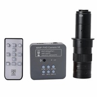 Caméra de microscope industriel 2K USB, kit de caméra de microscope industriel pour réparation de téléphones, réparation de circuits imprimés, soudure