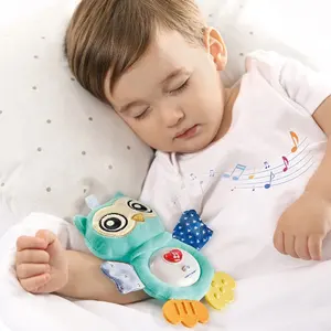 中国批发婴儿2024睡眠舒缓娃娃其他婴儿玩具猫头鹰加玩具