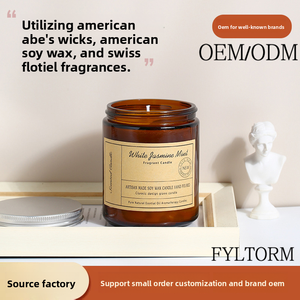 <span class=keywords><strong>Bougie</strong></span> d'aromathérapie artisanale sans fumée en cire de soja dans un gobelet en verre créatif de couleur thé pour Diwali, bars, fête des pères, décoration de la maison - Product Image 3