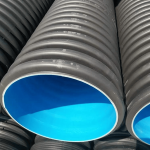 Tubo di Drenaggio Corrugato a Doppia Parete <span class=keywords><strong>in</strong></span> HDPE SN4 SN8 DN300 DN1200 per Fognature e Sistemi Sotterranei Comunali - Product Image 6
