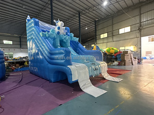 Belle conception du monde de glace de glissière gonflable commerciale de parc aquatique avec la Offre Spéciale de piscine - Product Image 4