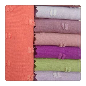 180D 180gsm nouvelle mode Jacquard CEY 100% polyester CEY Jacquard fleur Dot tissu Airflow fleurs coupées tissu pour vêtements - Product Image 5