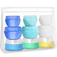 Conception populaire 4oz Emballage rond en aluminium et bambou Bouteilles cosmétiques en plastique écologiques pour l'huile capillaire ou la crème pour les yeux