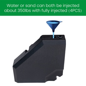 Negro diseño octogonal arena llena de agua Patio sombrilla de jardín paraguas de sombra de <span class=keywords><strong>sol</strong></span> Offset paraguas Base - Product Image 4