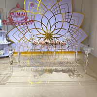 Modernes Design Restaurant Acryl Rechteckiger Ghost Esstisch