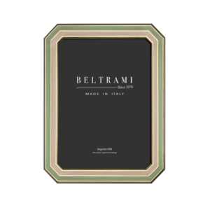 Cadre photo rectangulaire en bois plaqué argent Beltrami, fabriqué en Italie, Argento 999 - Product Image 1