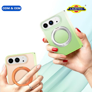 Coque de téléphone tendance à dégradé de couleurs, fabrication directe d'usine, pour iPhone Duo, TPU+PC, coque protectrice bicolore. - Product Image 1