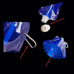 Bolsa de Plástico Plegable para Botella de Agua, Personalizada, de 480/500 ml, Portátil, Reutilizable, para Bebidas Deportivas, Disponible en Stock del Fabricante - Product Image 5