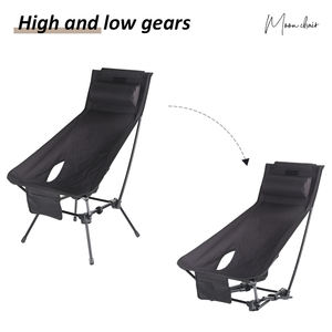 Chaise de camping pliante ultra-légère et confortable à prix abordable, en alliage d'aluminium, avec coussin intégré - Product Image 3