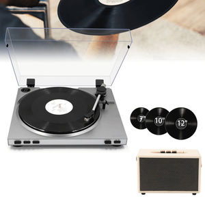 <span class=keywords><strong>Tocadiscos</strong></span> Moderno Integrado con Bluetooth, Altavoz Incorporado, Cubierta Antipolvo, Reproductor de Vinilo para Sala de Estar o Escritorio - Product Image 6