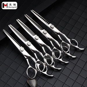 Nhà Sản Xuất Của Tóc Vẻ Đẹp Salon Kéo Titan Lưỡi Thẳng Làm Tóc Cắt Thép Không Gỉ Sắc Nét Và Cùn Đầu - Product Image 4