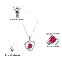 Collier en argent 925 plaqué platine pour femme, pendentif tendance, chaîne de haute qualité, zircone cubique, cadeau de fiançailles ou d'anniversaire