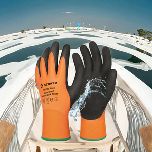 Gants de travail d'hiver HPPE durables antidérapants 7 oz imperméables respirants pour l'extérieur par temps froid gardent les mains au chaud neige glace - Product Image 3