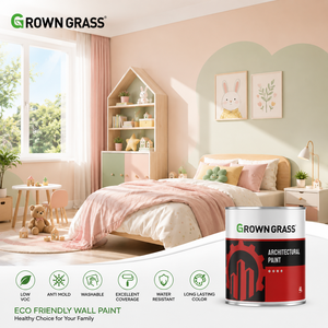 Revêtement mural acrylique liquide GROWN GRASS, imperméable, lavable, antibactérien, excellent pour les murs intérieurs et extérieurs - Product Image 4