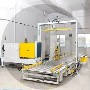 Fully Automatic Stretch Film Pallet Wrapper Pallet Wrapping Machine / Pallet Packaging System