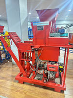 Nouvelle machine à fabriquer des blocs de terre compressée en argile, blocs de terre stabilisés à l'argile, blocs de terre interverrouillés, couleur, presse hydraulique, en vente