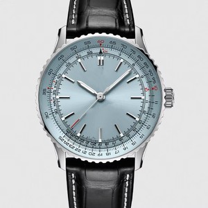 Exquisite Men's Business <b>Chronograph</b> Light Blue Dial High Quality Date Feature Ksjs202600013 Sapphire - Product Image 3