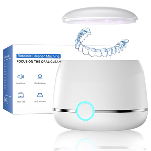 Nettoyeur de prothèses dentaires ultrasonique électrique domestique 2 modes 200 ml avec couvercle supérieur rechargeable - Product Image 1