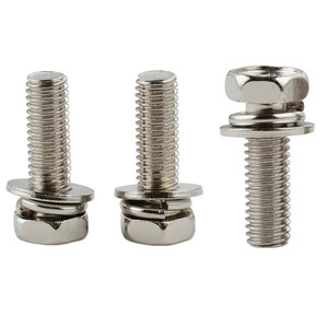 Klasse 8.8 Verzinkte Kombischrauben M3 M4 M5 M6 M8 M10 Phillips Sechskantschrauben Kombinationsbolzen mit Feder- und Unterlegscheiben - Product Image 2