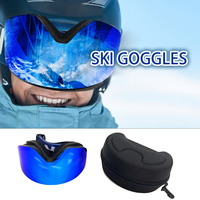 Lunettes de ski de snowboard Lunettes à lentille anti-buée Sangles magnétiques Lunettes de sport de plein air Lunettes de ski anti-buée OEM Magnétiques